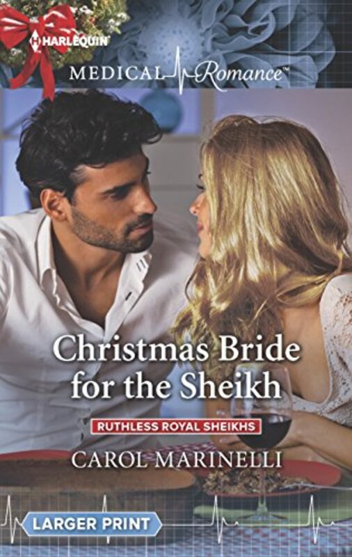 Book cover for "Christmas Bride for the Sheikh" by Carol Marinelli