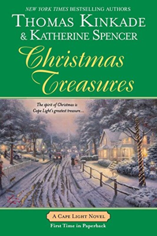 Book cover for "Christmas Treasures" by Thomas Kinkade