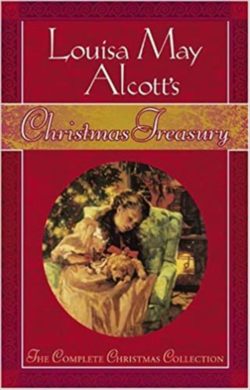 Book cover for "Christmas Treasury" by Louisa May Alcott