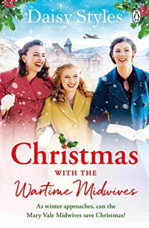 Book cover for "Christmas With The Wartime Midwives" by Daisy Styles
