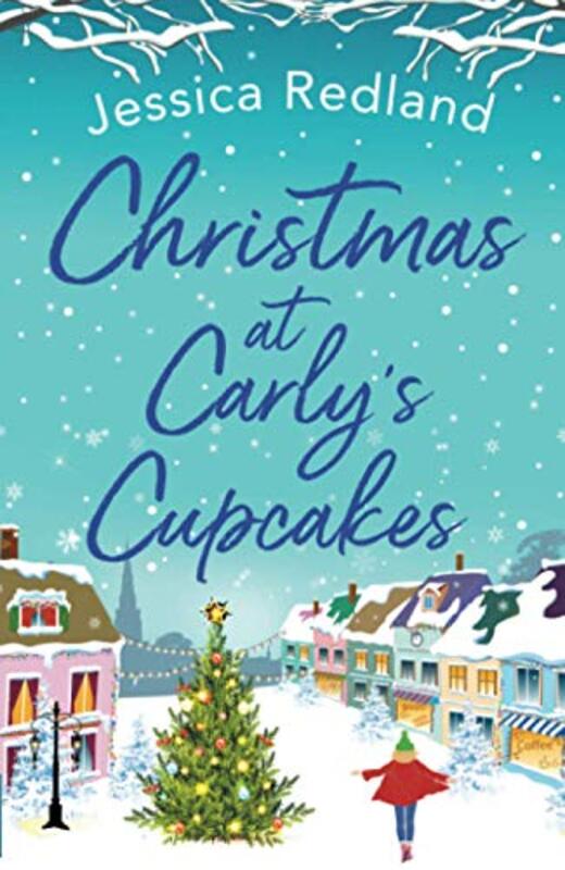 Book cover for "Christmas at Carly's Cupcakes" by Jessica Redland