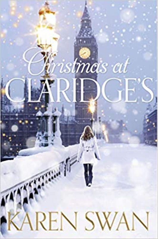 Book cover for "Christmas at Claridge's" by Karen Swan