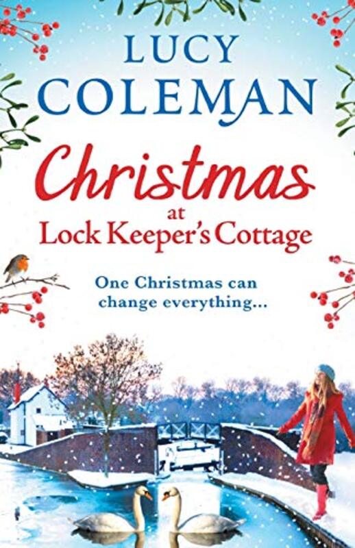 Book cover for "Christmas at Lock Keeper's Cottage" by Lucy Coleman