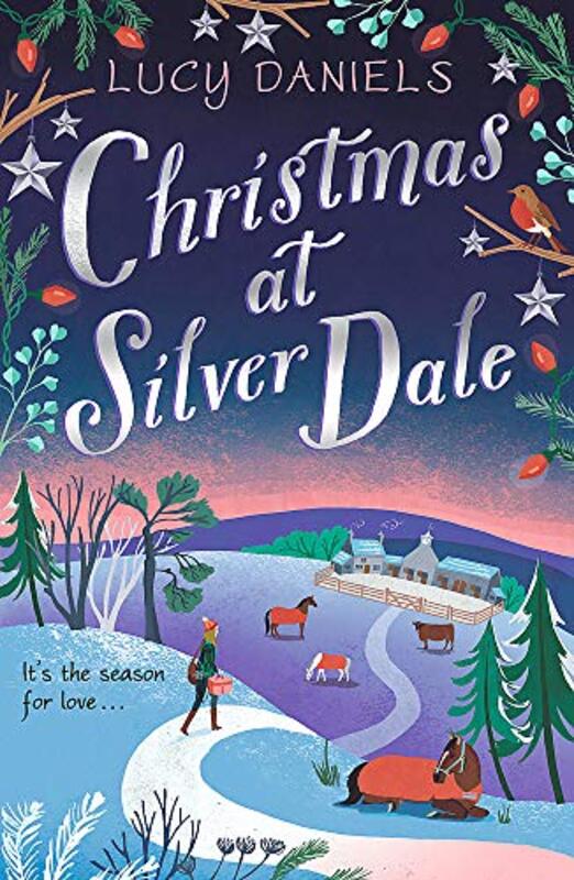 Book cover for "Christmas at Silver Dale" by Lucy Daniels