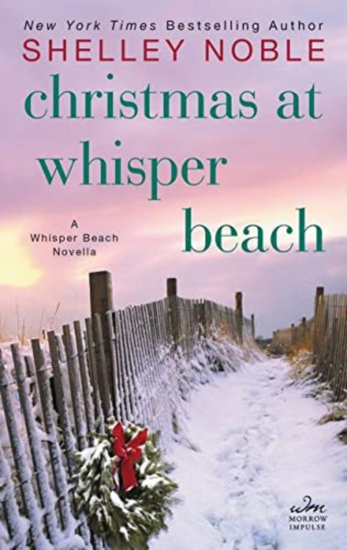 Book cover for "Christmas at Whisper Beach" by Shelley Noble