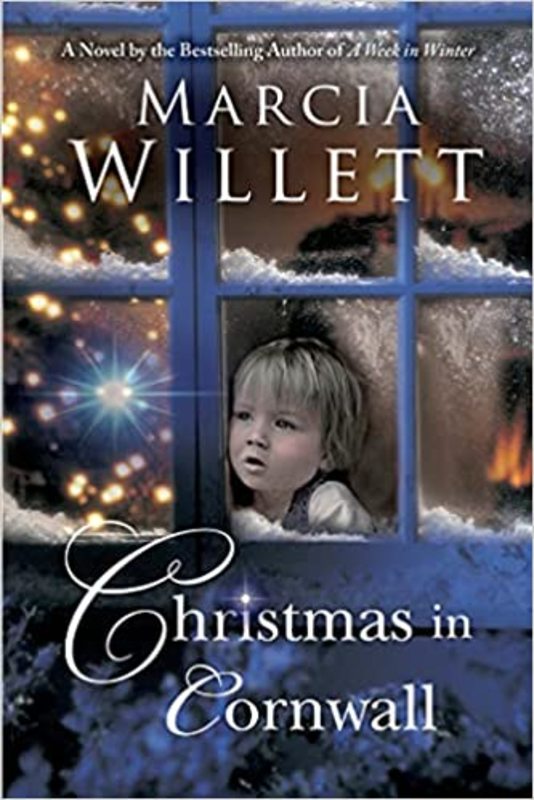 Book cover for "Christmas in Cornwall" by Marcia Willett