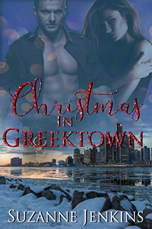 Book cover for "Christmas in Greektown" by Suzanne Jenkins