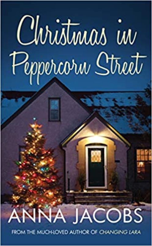 Book cover for "Christmas in Peppercorn Street" by Anna Jacobs