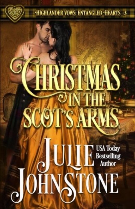 Book cover for "Christmas in the Scot's Arms" by Julie Johnstone