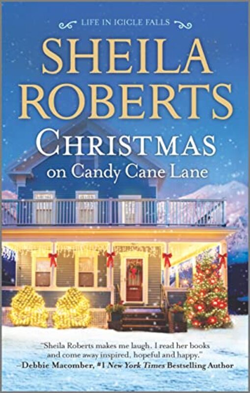 Book cover for "Christmas on Candy Cane Lane" by Sheila Roberts