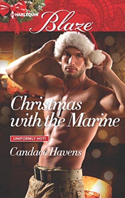 Book cover for "Christmas with the Marine" by Candace Havens