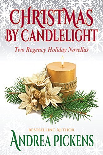 Book cover for "Christmas By Candlelight" by Andrea Penrose