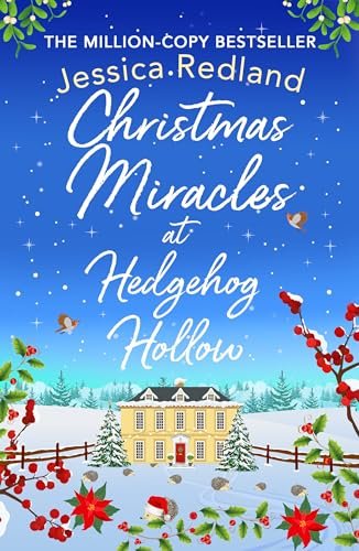 Book cover for "Christmas Miracles at Hedgehog Hollow" by Jessica Redland