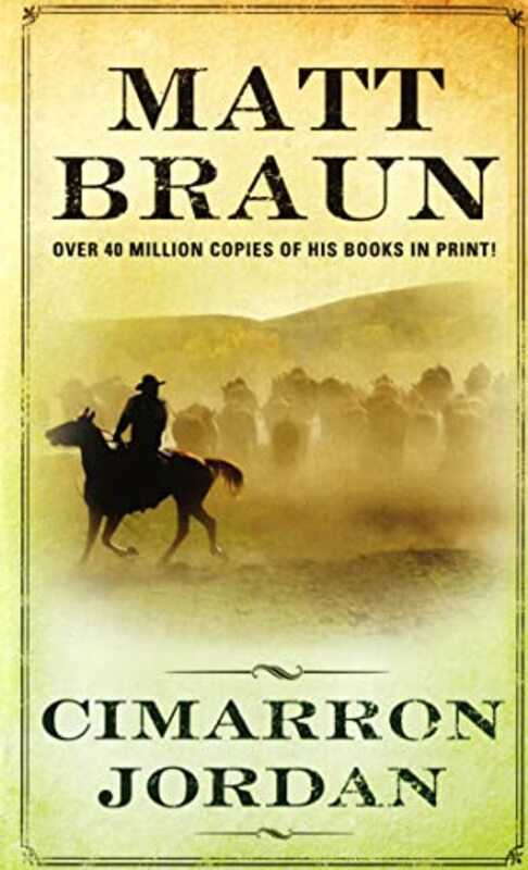 Book cover for "Cimarron Jordan" by Matt Braun
