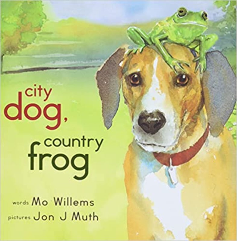 Book cover for "City Dog, Country Frog" by Mo Willems