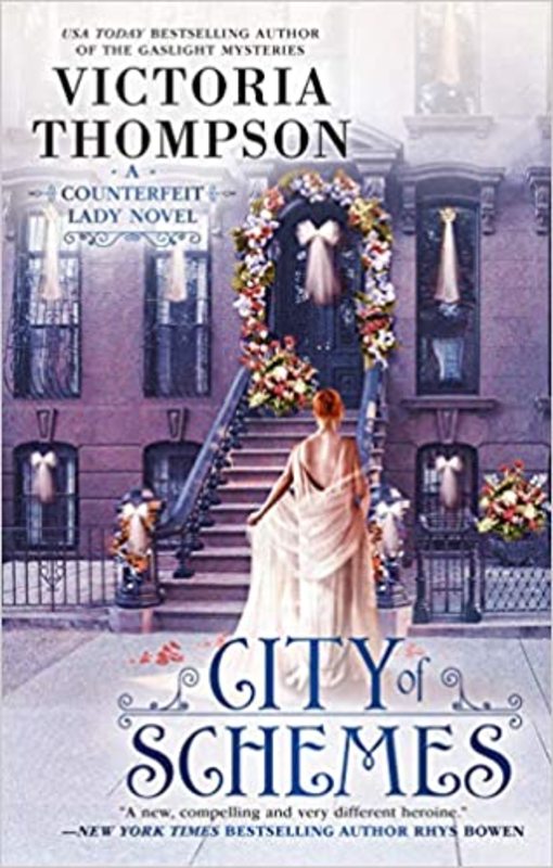 Book cover for "City of Schemes" by Victoria Thompson