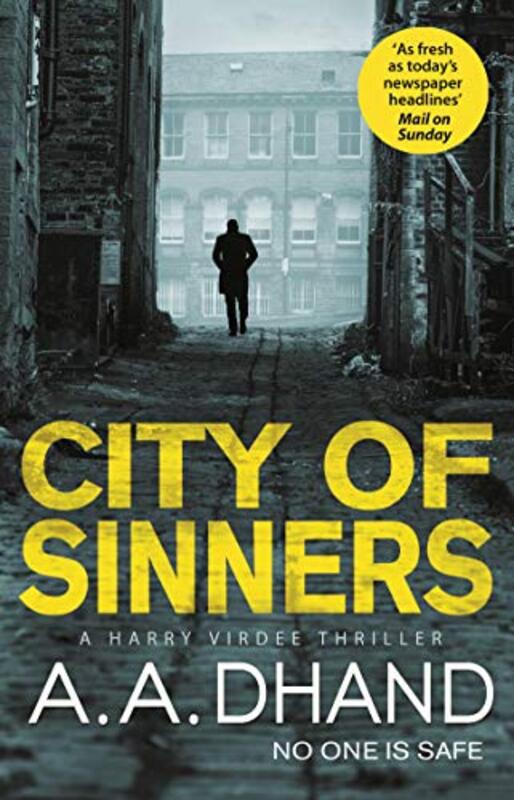 Book cover for "City of Sinners" by AA Dhand