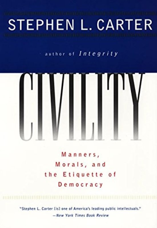 Book cover for "Civility" by Stephen L Carter