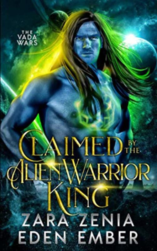 Book cover for "Claimed By The Alien Warrior King" by Zara Zenia