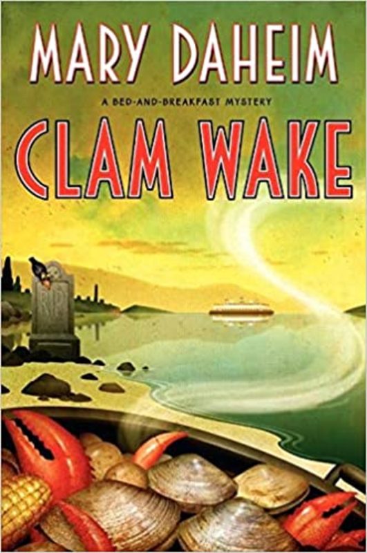 Book cover for "Clam Wake" by Mary Daheim