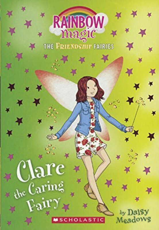 Book cover for "Clare the Caring Fairy" by Daisy Meadows