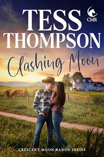 Book cover for "Clashing Moon" by Tess Thompson