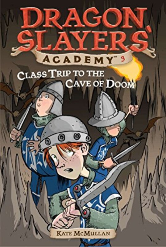 Book cover for "Class Trip to the Cave of Doom" by Kate McMullan