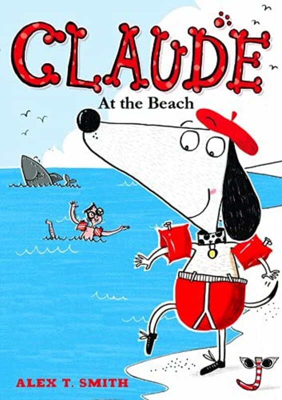 Book cover for "Claude at the Beach" by Alex T Smith