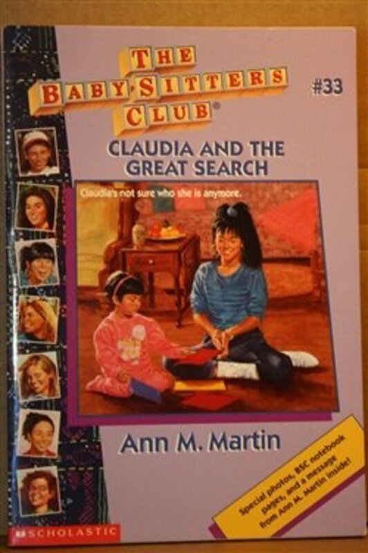 Book cover for "Claudia and the Great Search" by Ann M Martin
