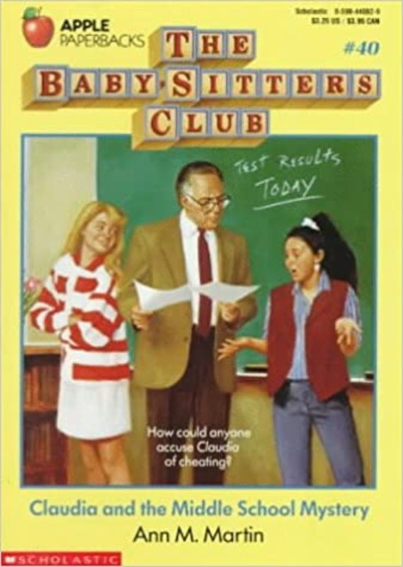 Book cover for "Claudia and the Middle School Mystery" by Ann M. Martin