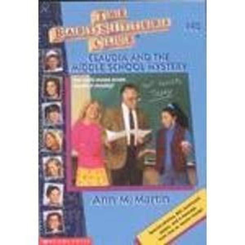 Book cover for "Claudia and the Middle School Mystery" by Ann M Martin