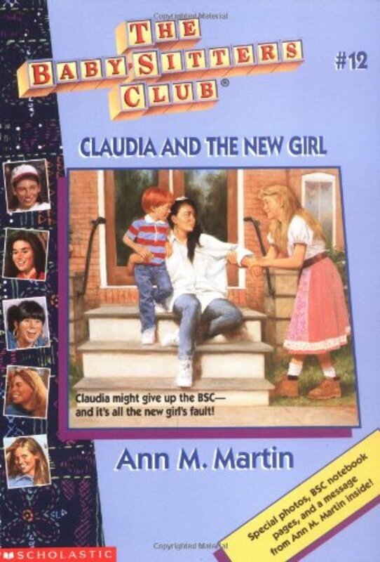 Book cover for "Claudia and the New Girl" by Ann M Martin