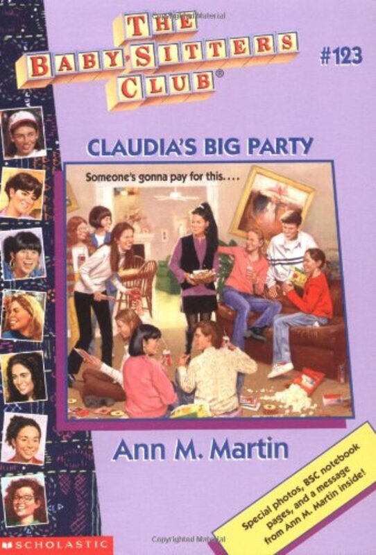 Book cover for "Claudia's Big Party" by Ann M Martin