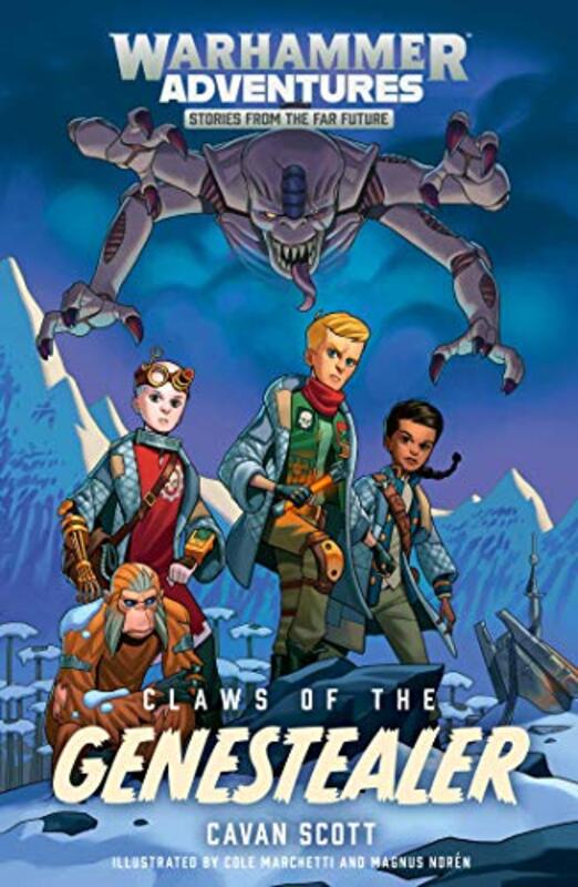 Book cover for "Claws of the Genestealer" by Cavan Scott
