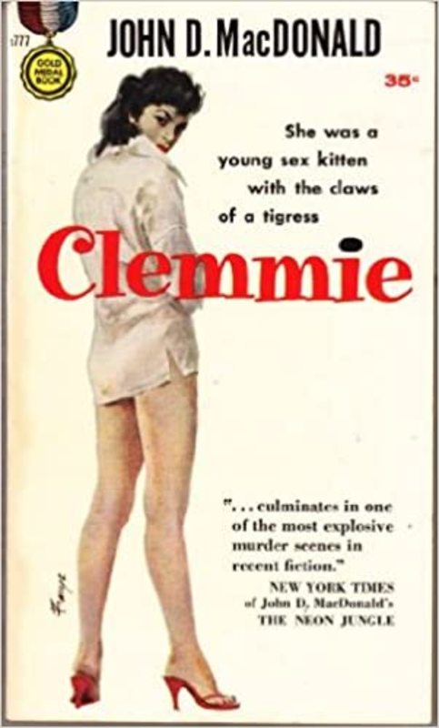 Book cover for "Clemmie" by John D. MacDonald