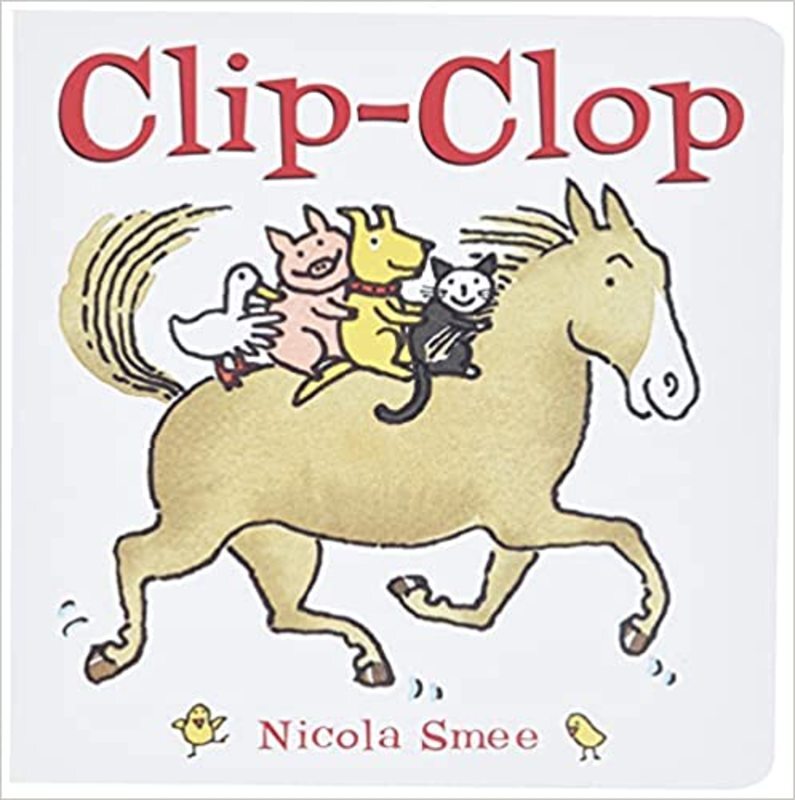 Book cover for "Clip-Clop" by Nicola Smee