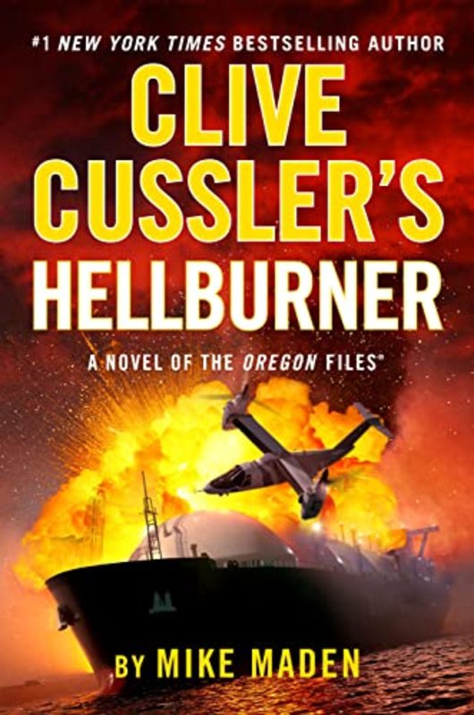 Book cover for "Clive Cussler's Hellburner" by Clive Cussler