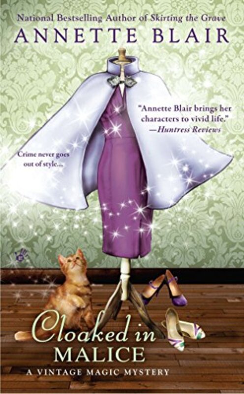 Book cover for "Cloaked in Malice" by Annette Blair