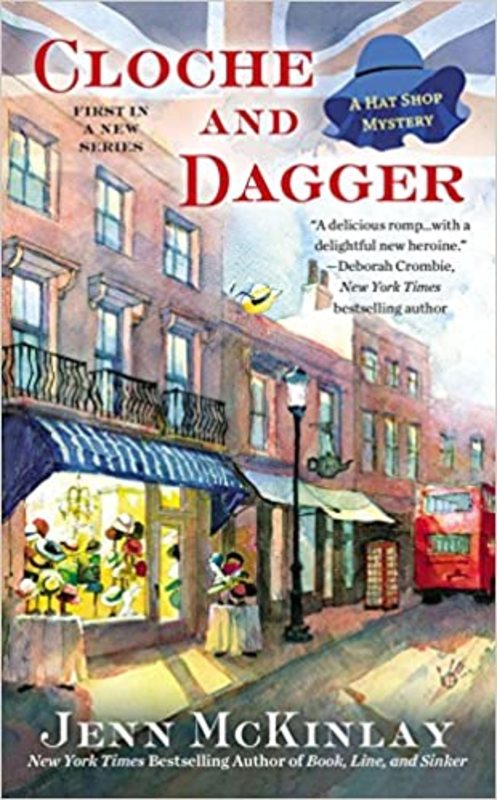Book cover for "Cloche and Dagger" by Jenn McKinlay