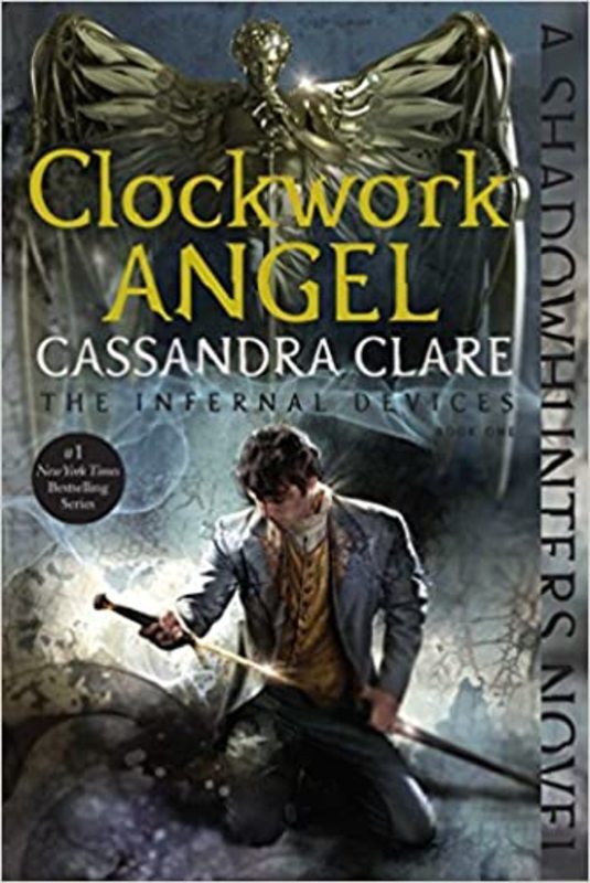 Book cover for "Clockwork Angel" by Cassandra Clare