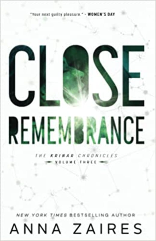 Book cover for "Close Remembrance" by Anna Zaires