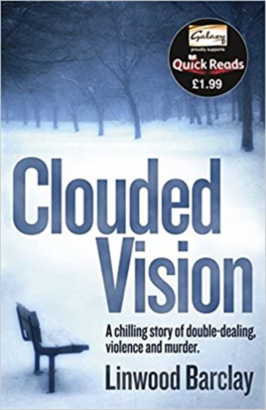 Book cover for "Clouded Vision" by Linwood Barclay