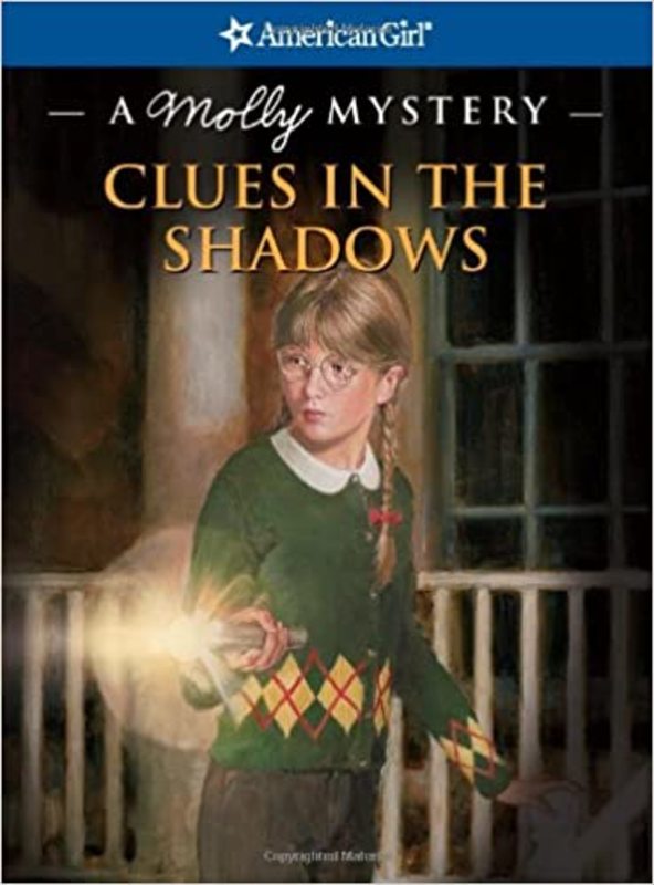 Book cover for "Clues in the Shadows" by Kathleen Ernst