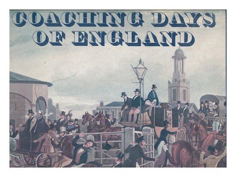 Book cover for "Coaching Days of England" by Anthony Burgess