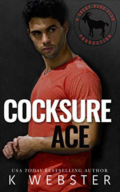 Book cover for "Cocksure Ace" by K. Webster