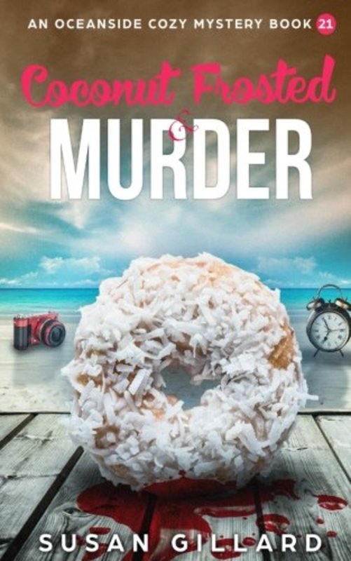 Book cover for "Coconut Frosted and Murder" by Susan Gillard