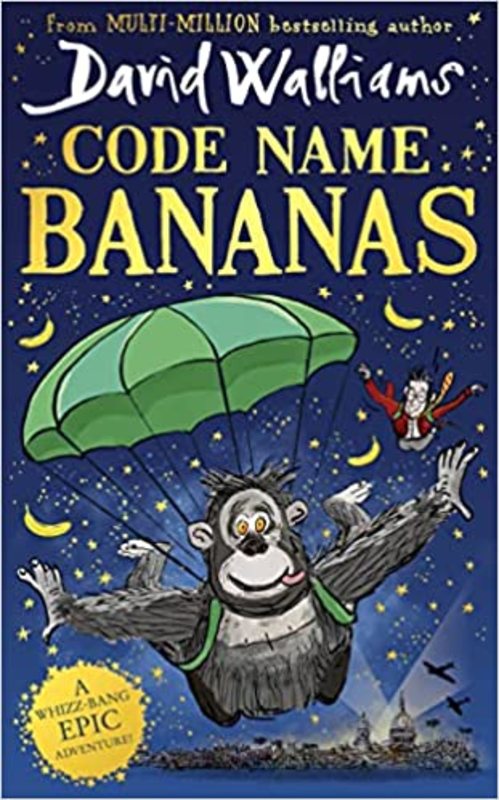 Book cover for "Code Name Bananas" by David Walliams