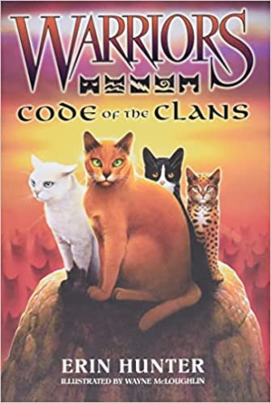 Book cover for "Code of the Clans" by Erin Hunter