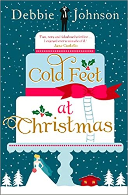Book cover for "Cold Feet at Christmas" by Debbie Johnson