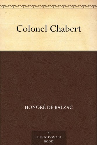 Book cover for "Colonel Chabert" by Honore de Balzac